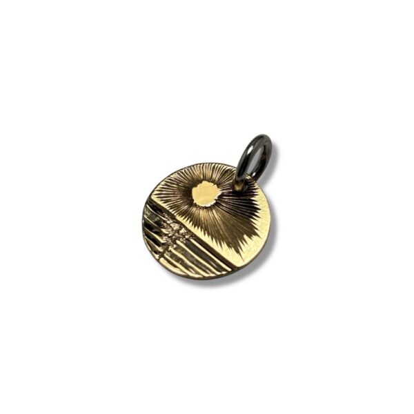 ゴールドタタキメタルペンダント（13mm/KaiLa） - 画像 (2)