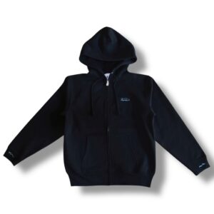 Kaiocean フーディ（黒/10.0オンス/裏起毛/SV925ジッパープル）